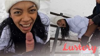 Sofi Vega havas közösülés a hóban – forró latina porno
